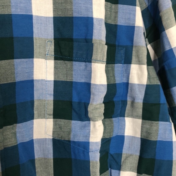 Good Threads blue plaid button down, NWT, XXL - Picture 4 of 7
